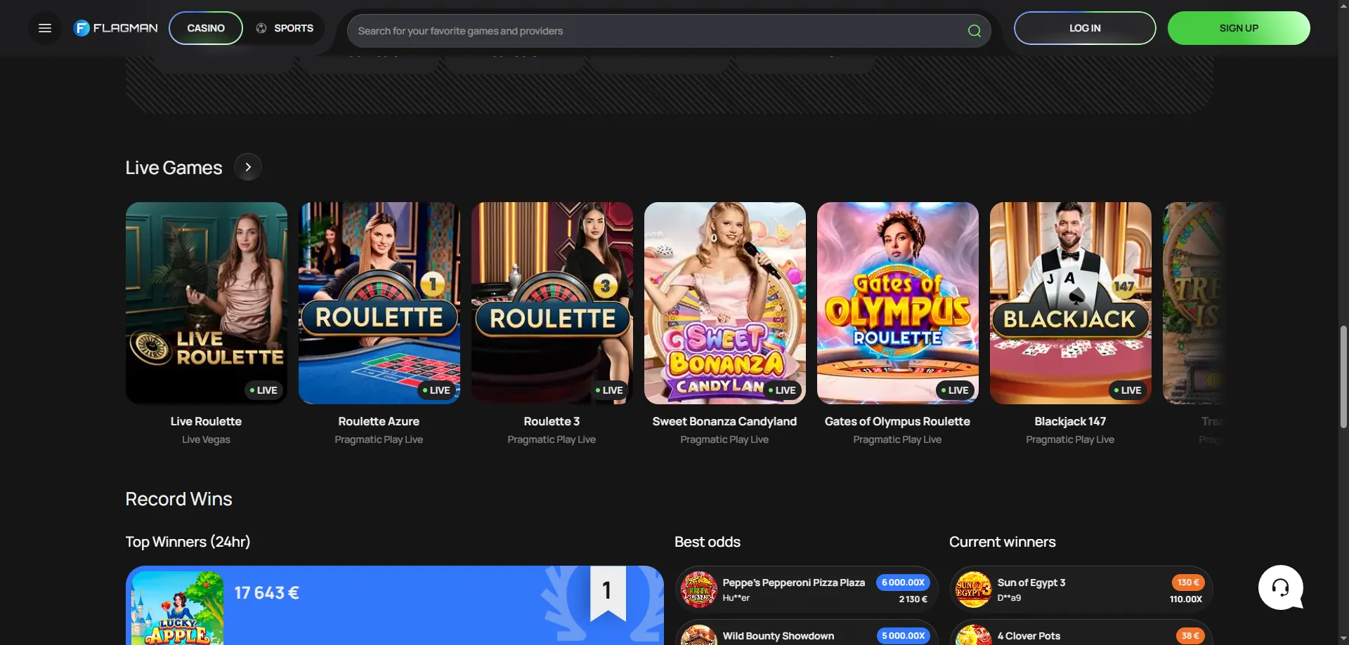 Flagman Casino live dealer tables — safe and licenced gaming NZ